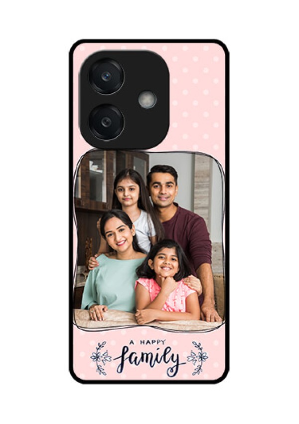 Oppo A3X 5G Custom Glass Phone CaseFamily With Dots Design