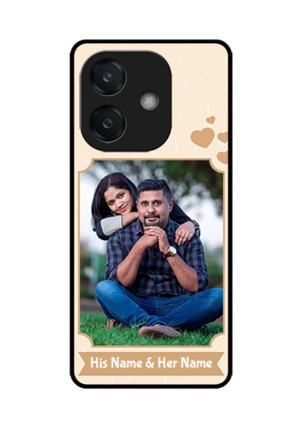 Oppo A3X 5G Custom Glass Phone CaseWith Confetti Love Design