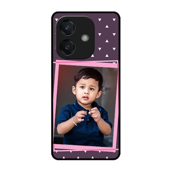 Oppo A3X 5G Custom Glass Phone CaseTriangle Pattern Dotted Design Oppo A3X 5G Custom Glass Phone CaseTriangle Pattern Dotted Design