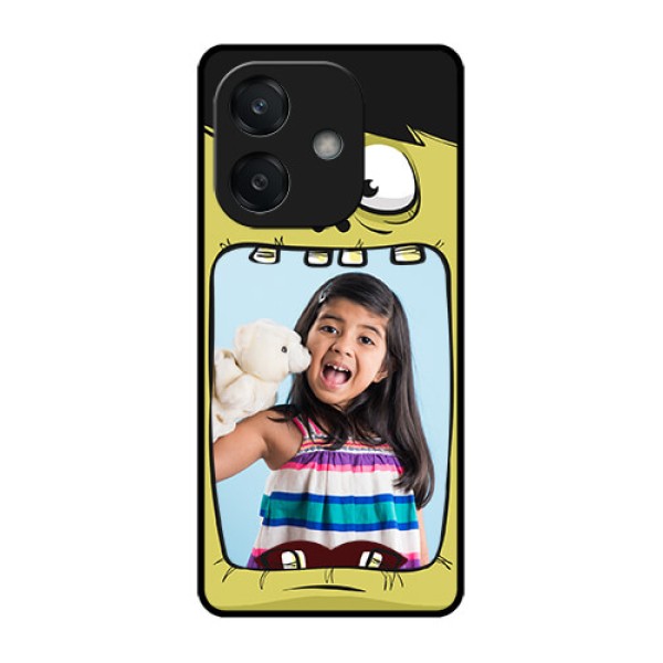 Oppo A3X 5G Custom Glass Phone CaseCartoon Monster Back Case Design Oppo A3X 5G Custom Glass Phone CaseCartoon Monster Back Case Design