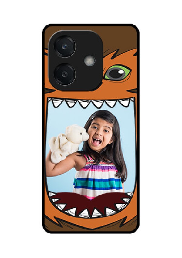 Oppo A3X 5G Custom Glass Phone CaseOwl Monster Back Case Design