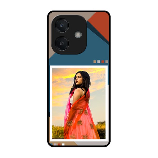Oppo A3X 5G Custom Glass Phone CaseRetro Color Pallet Design
