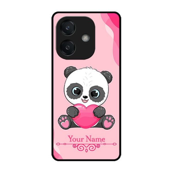 Oppo A3X 5G Custom Glass Phone CaseCute Panda Design