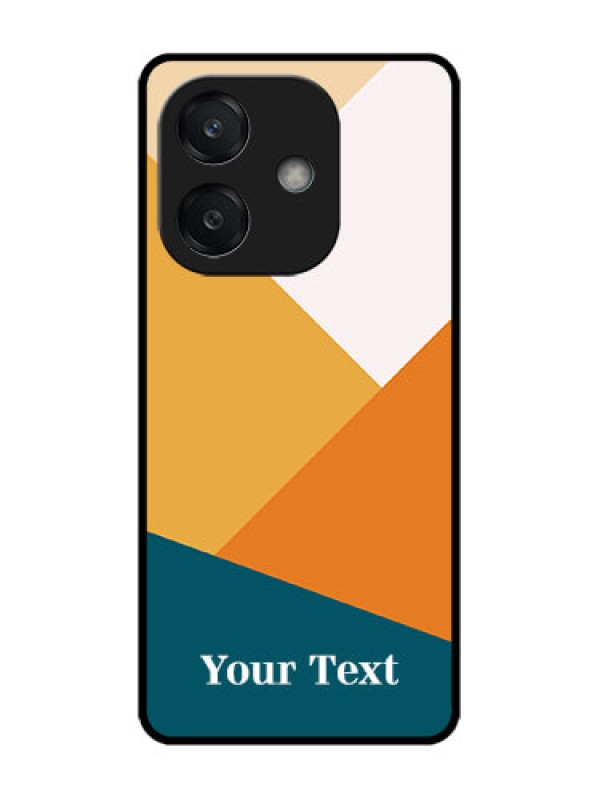 Custom Oppo A3X 5G Custom Glass Phone CaseStacked Multi - Colour Design