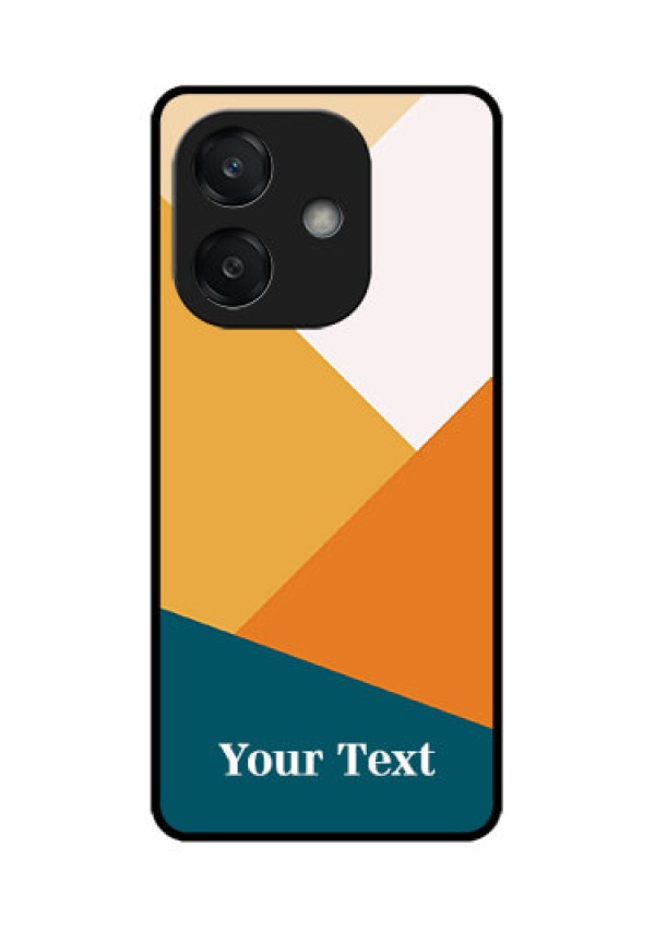 Oppo A3X 5G Custom Glass Phone CaseStacked Multi - Colour Design