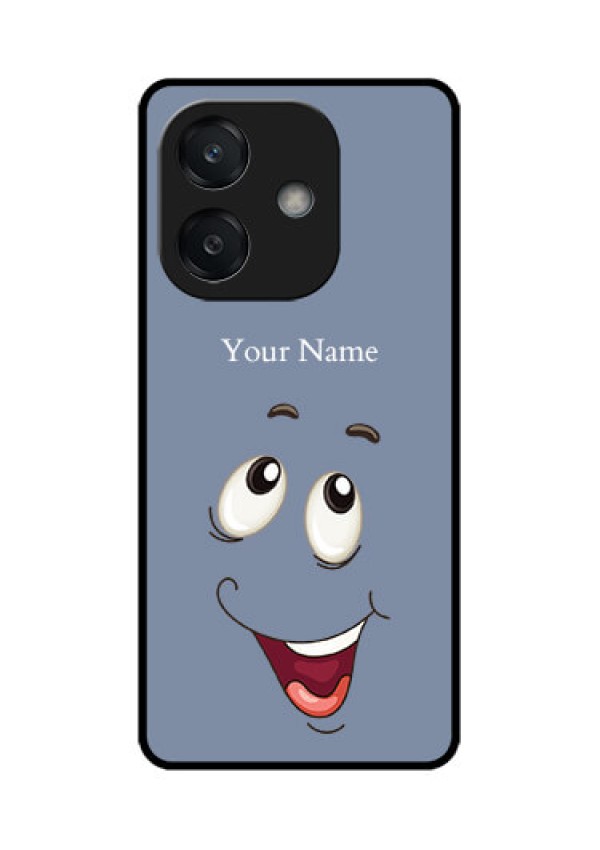 Oppo A3X 5G Custom Glass Phone CaseLaughing Cartoon Face Design