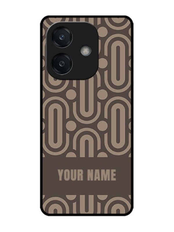 Custom Oppo A3X 5G Custom Glass Phone CaseCaptivating Zero Pattern Design