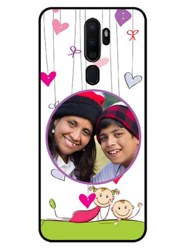 Custom Oppo A5 2020 Photo Printing on Glass Case  - Cute Kids Phone Case Design