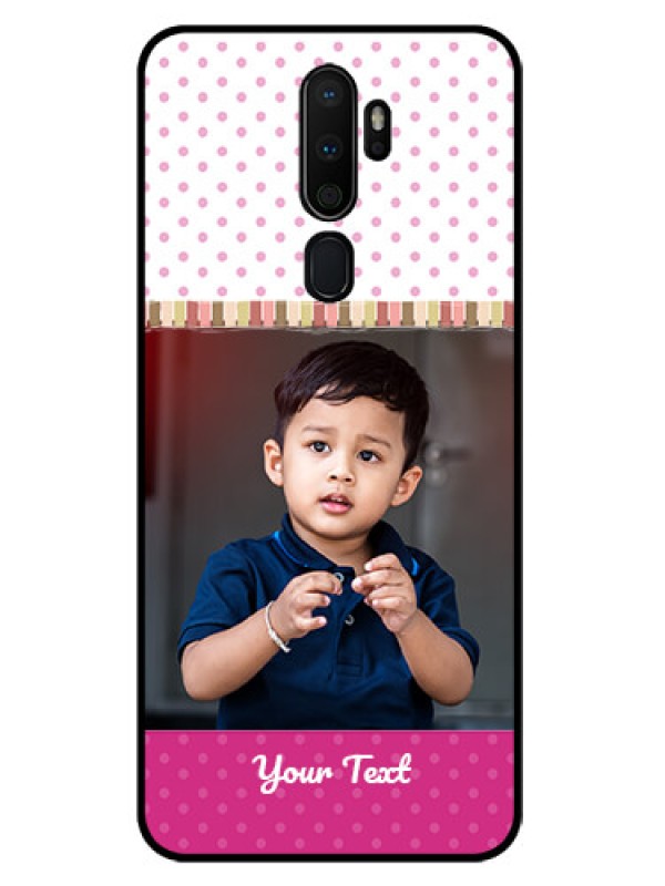 Custom Oppo A5 2020 Photo Printing on Glass Case  - Cute Girls Cover Design