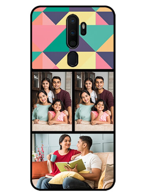 Custom Oppo A5 2020 Custom Glass Phone Case  - Bulk Pic Upload Design