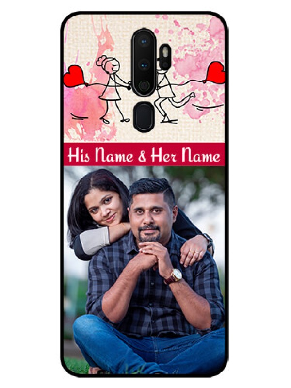 Custom Oppo A5 2020 Photo Printing on Glass Case  - You and Me Case Design