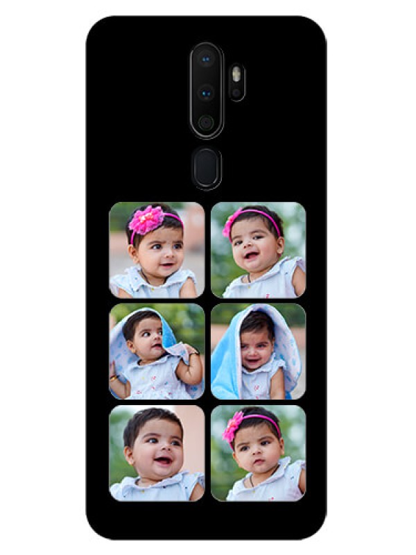 Custom Oppo A5 2020 Photo Printing on Glass Case  - Multiple Pictures Design