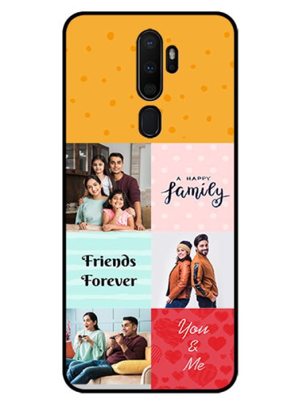 Custom Oppo A5 2020 Personalized Glass Phone Case  - Images with Quotes Design