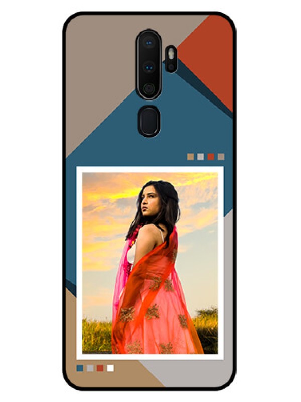 Custom Oppo A5 2020 Personalized Glass Phone Case - Retro color pallet Design