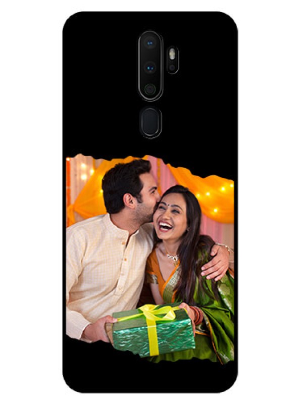 Custom Oppo A5 2020 Custom Glass Phone Case - Tear-off Design