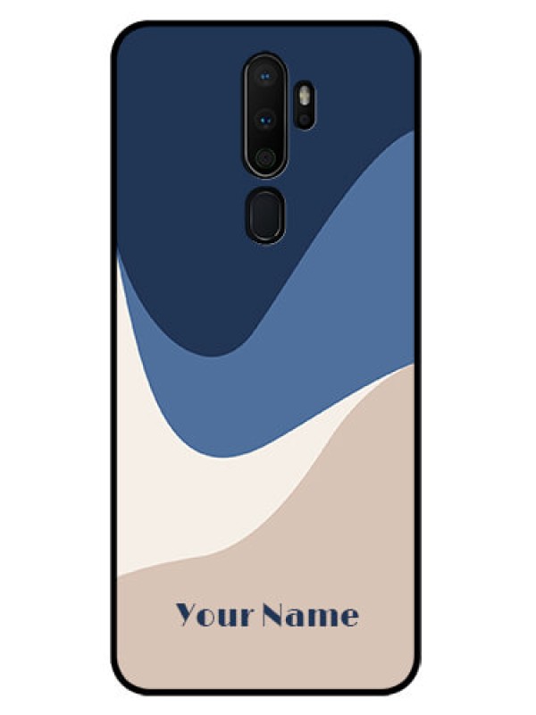 Custom Oppo A5 2020 Custom Glass Phone Case - Abstract Drip Art Design