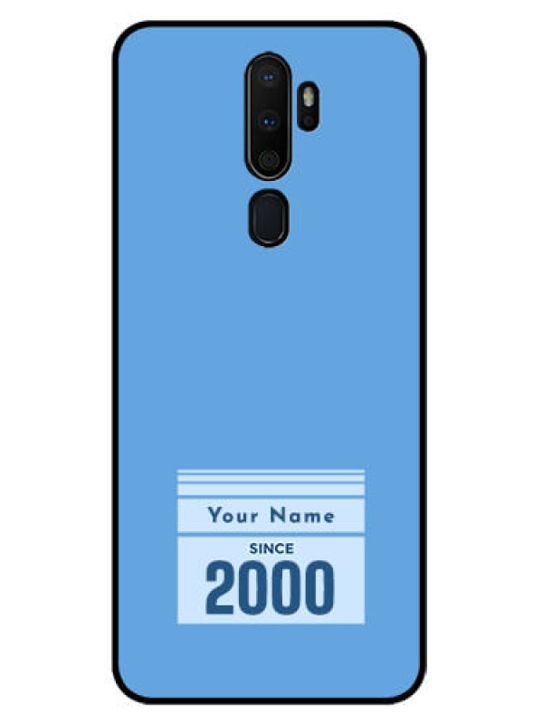 Custom Oppo A5 2020 Custom Glass Mobile Case - Custom Year of birth Design