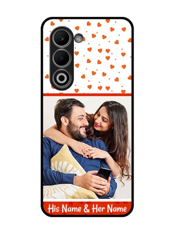 Custom Oppo A5 5G Custom Glass Phone Case - Orange Love Symbol Design