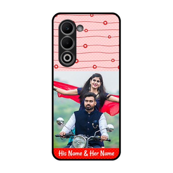 Oppo A5 5G Custom Glass Phone Case - Red Pattern Case Design