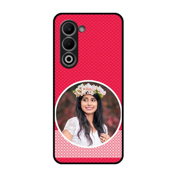 Oppo A5 5G Custom Glass Phone Case - Pink Color Pattern Design