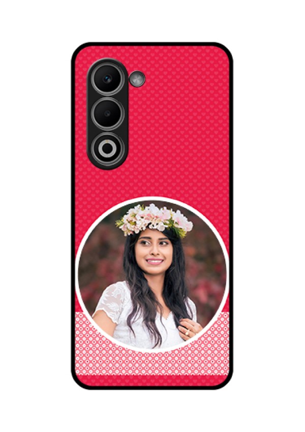Oppo A5 5G Custom Glass Phone Case - Pink Color Pattern Design