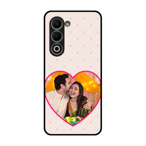 Oppo A5 5G Custom Glass Phone Case - Heart Shape Design