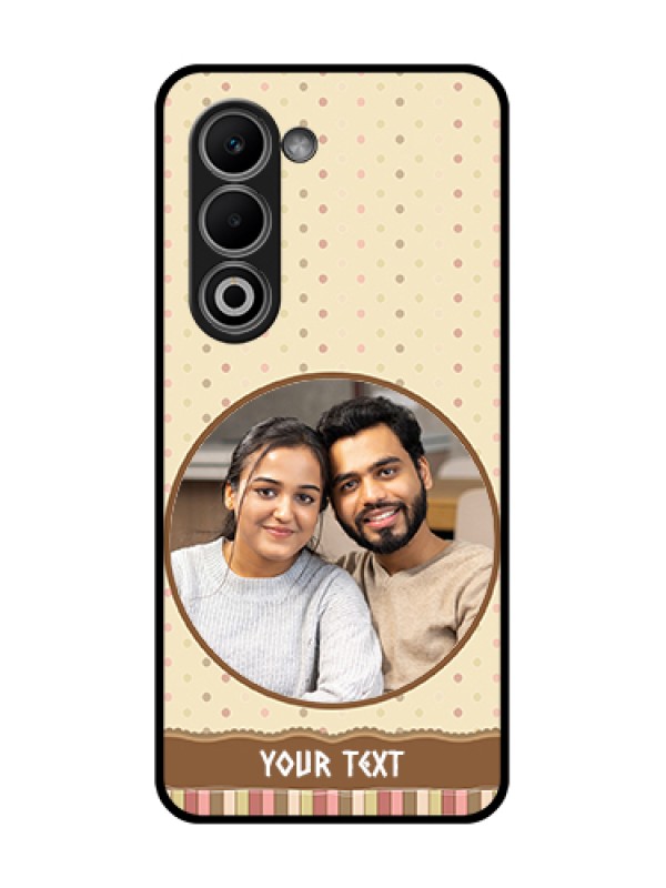 Custom Oppo A5 5G Custom Glass Phone Case - Brown Dotted Mobile Case Design