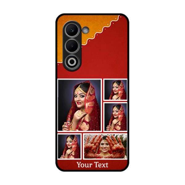 Oppo A5 5G Custom Glass Phone Case - Wedding Pic Upload Design