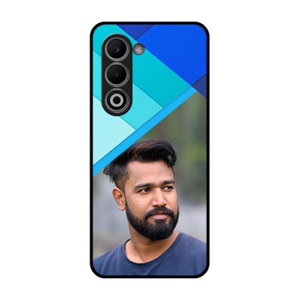 Oppo A5 5G Custom Glass Phone Case - Blue Pattern Design