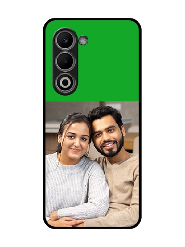 Custom Oppo A5 5G Custom Glass Phone Case - Green Pattern Design