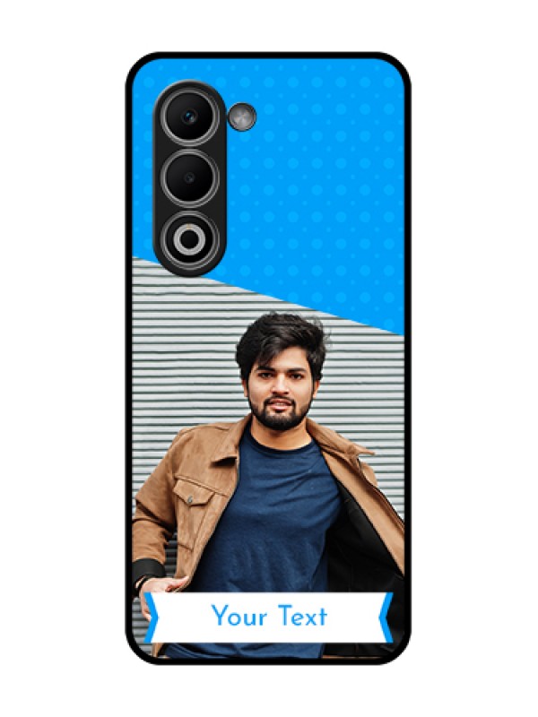 Custom Oppo A5 5G Custom Glass Phone Case - Simple Blue Color Design