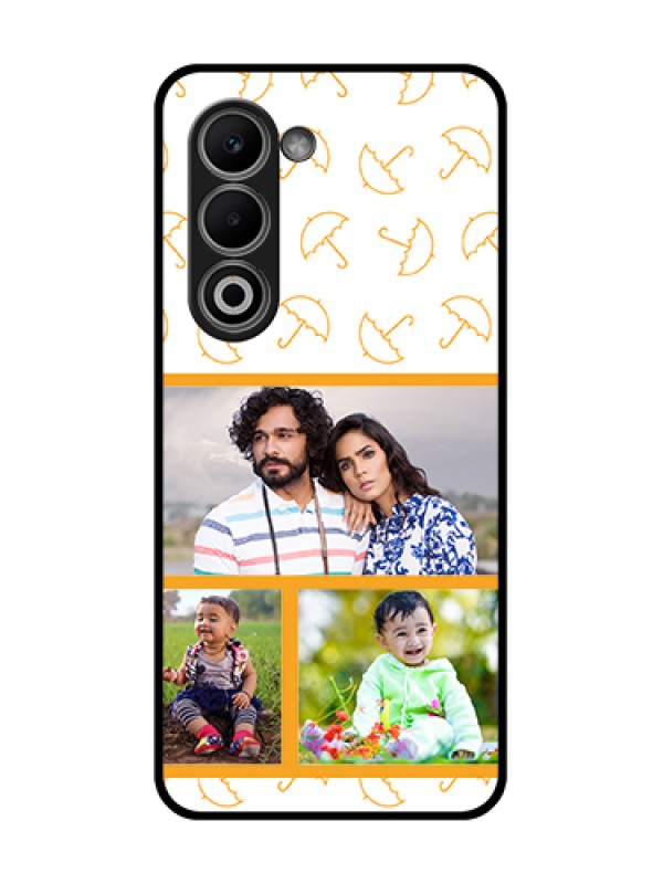 Custom Oppo A5 5G Custom Glass Phone Case - Yellow Pattern Design