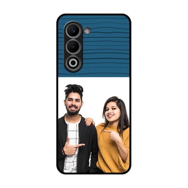 Oppo A5 5G Custom Glass Phone Case - Blue Pattern Cover Design Oppo A5 5G Custom Glass Phone Case - Blue Pattern Cover Design