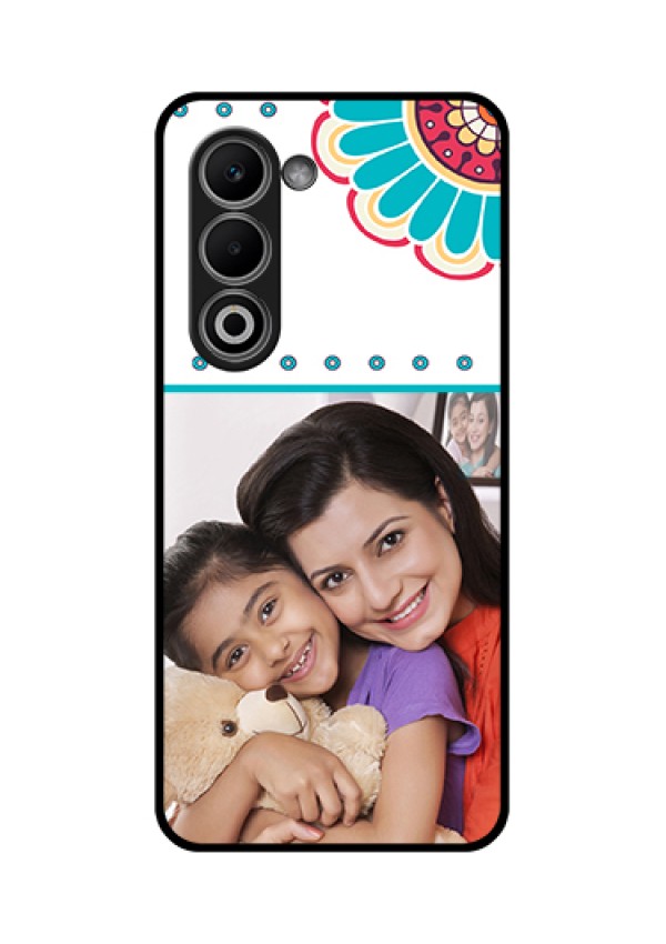 Oppo A5 5G Custom Glass Phone Case - Flower Design