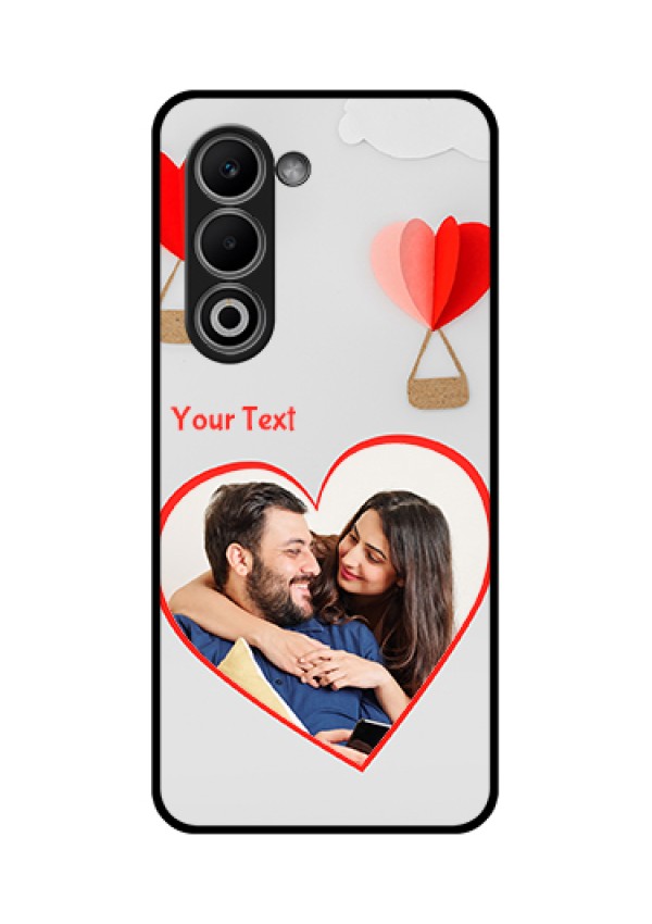 Oppo A5 5G Custom Glass Phone Case - Parachute Love Design