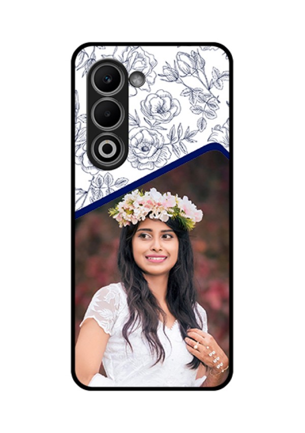 Oppo A5 5G Custom Glass Phone Case - Classy Floral Design