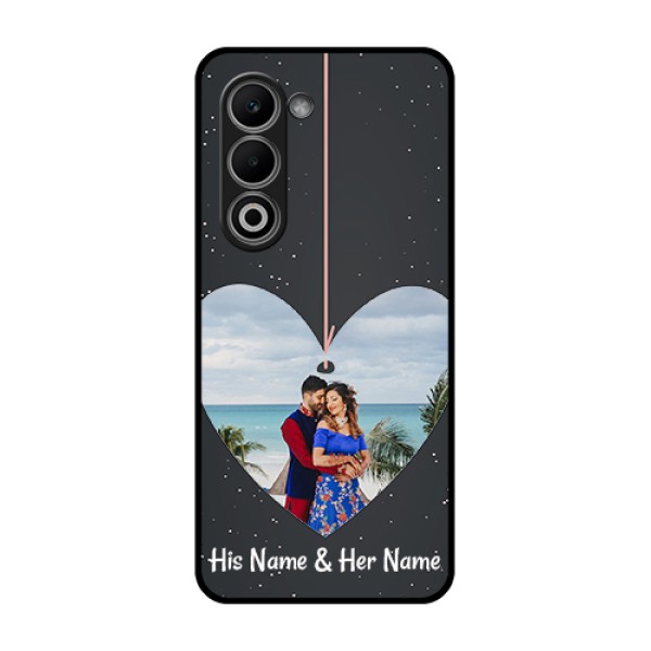 Oppo A5 5G Custom Glass Phone Case - Hanging Heart Design