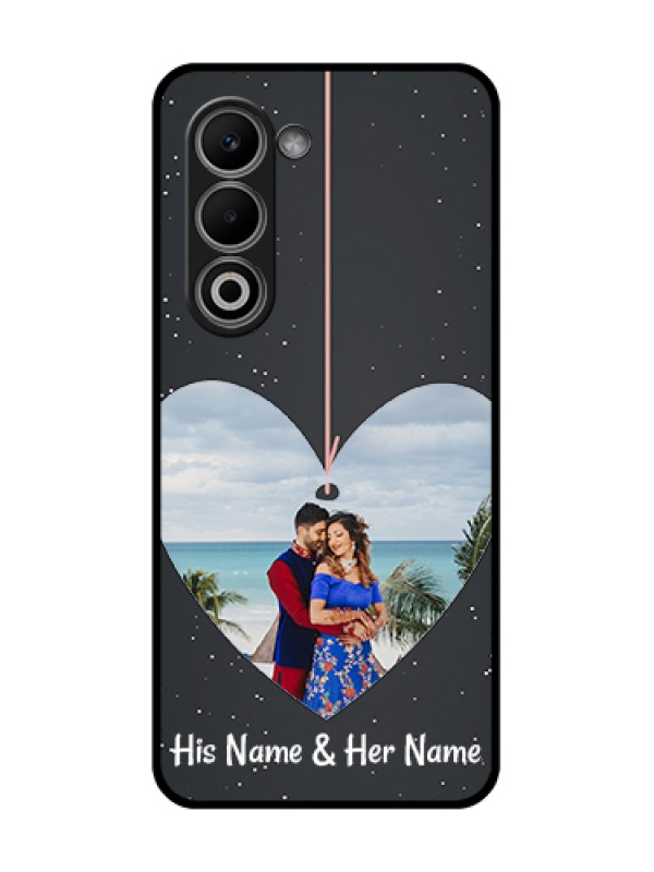 Custom Oppo A5 5G Custom Glass Phone Case - Hanging Heart Design