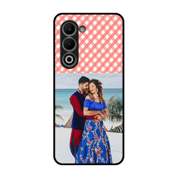 Oppo A5 5G Custom Glass Phone Case - Pink Pattern Design