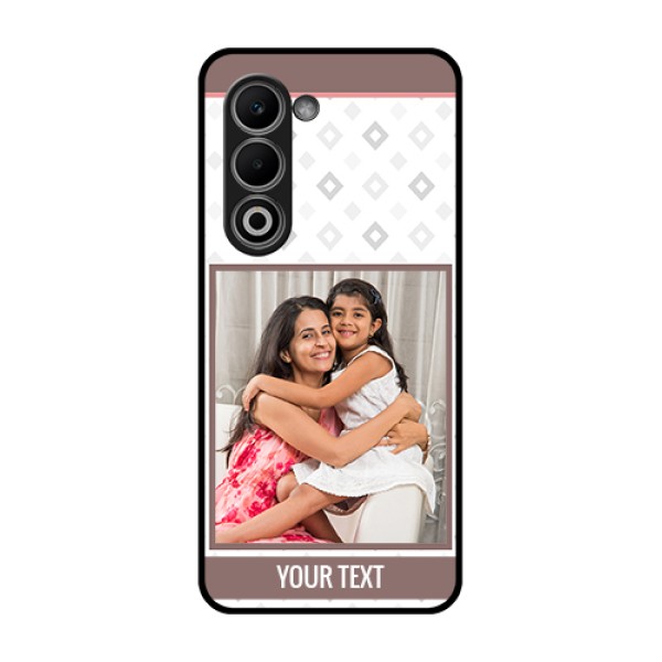Oppo A5 5G Custom Glass Phone Case - Simple Diamond Design