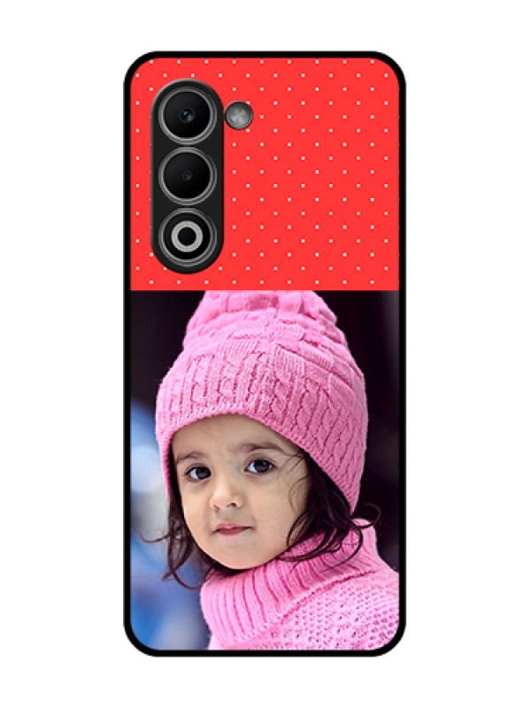 Custom Oppo A5 5G Custom Glass Phone Case - Red Pattern Design