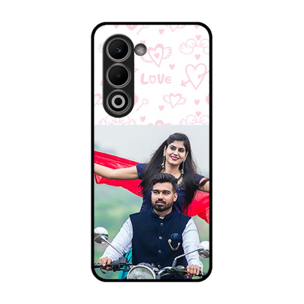 Oppo A5 5G Custom Glass Phone Case - Pink Flying Heart Design Oppo A5 5G Custom Glass Phone Case - Pink Flying Heart Design