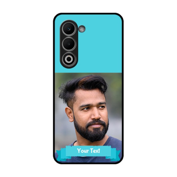 Oppo A5 5G Custom Glass Phone Case - Blue Color Design Oppo A5 5G Custom Glass Phone Case - Blue Color Design