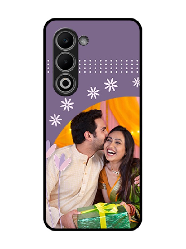 Custom Oppo A5 5G Custom Glass Phone Case - Lavender Flowers Design