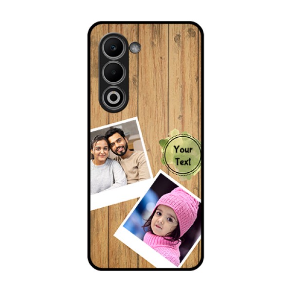 Oppo A5 5G Custom Glass Phone Case - Wooden Texture Design