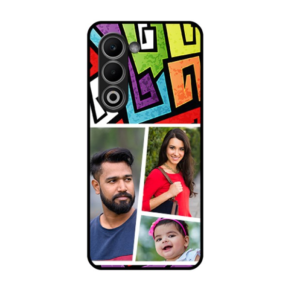 Oppo A5 5G Custom Glass Phone Case - Graffiti Pattern Design