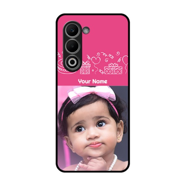 Oppo A5 5G Custom Glass Phone Case - With Birthday Line Art Design Oppo A5 5G Custom Glass Phone Case - With Birthday Line Art Design