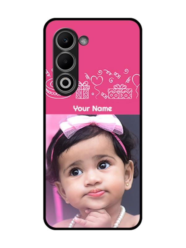 Custom Oppo A5 5G Custom Glass Phone Case - With Birthday Line Art Design