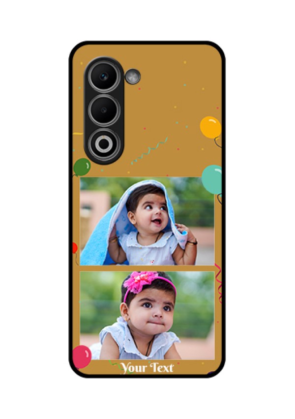 Oppo A5 5G Custom Glass Phone Case - Image Holder With Birthday Celebrations Design