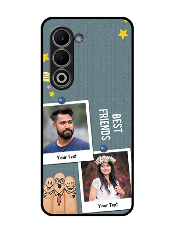 Custom Oppo A5 5G Custom Glass Phone Case - Sticky Frames And Friendship Design